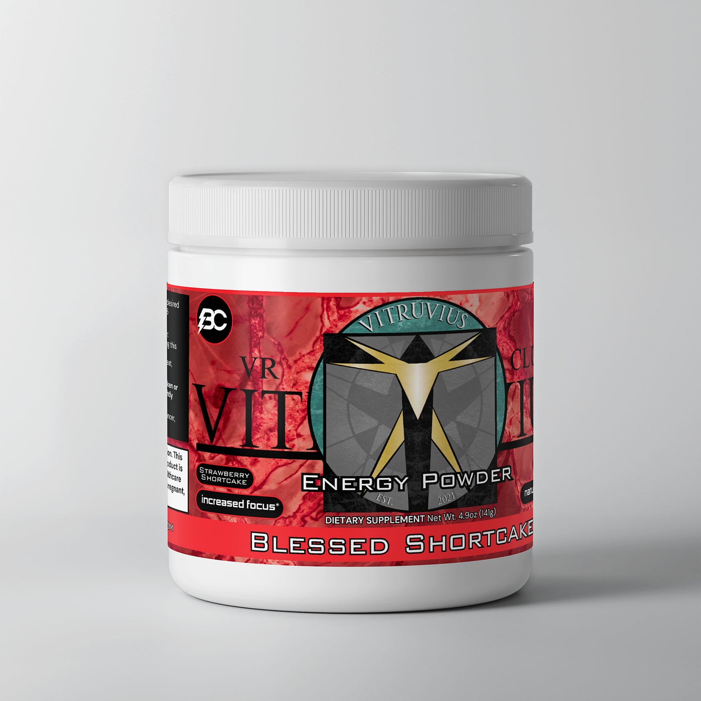 Club Vitruvius - Blessed Shortcake Energy Powder (Strawberry Shortcake)