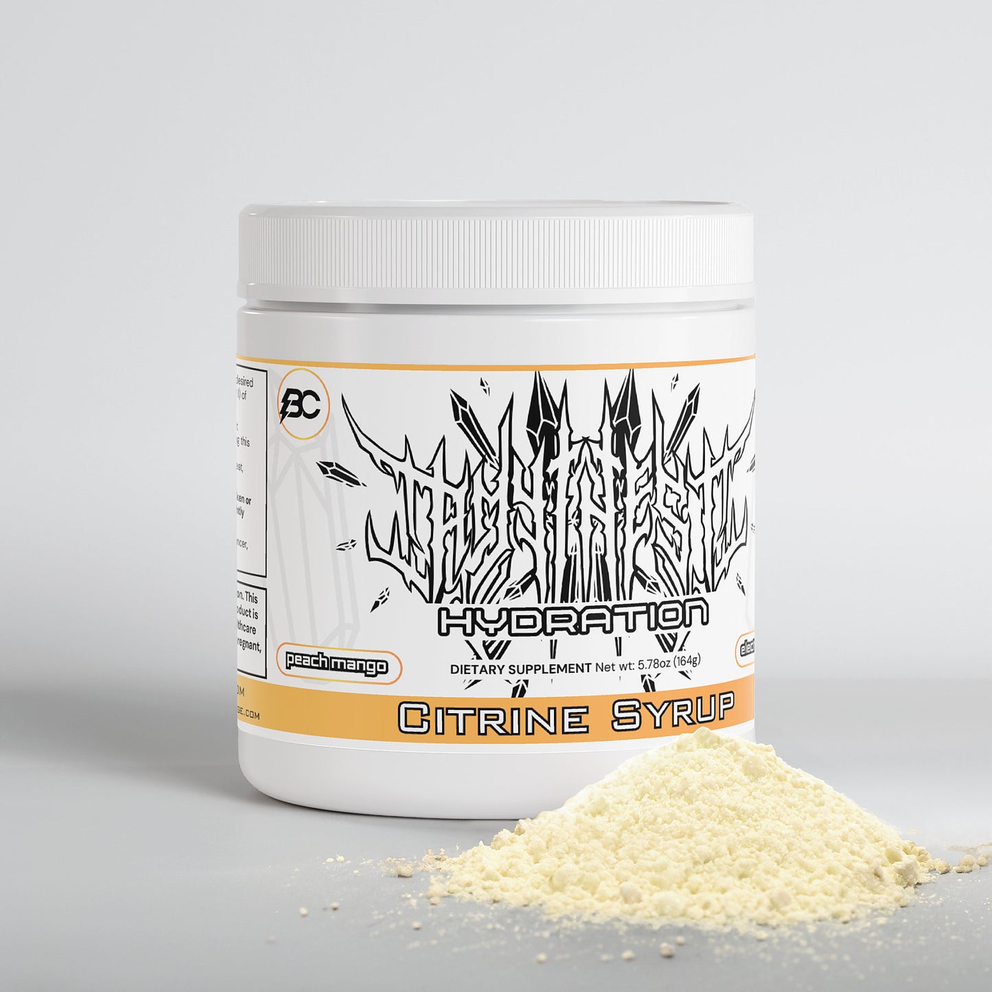 DJ Amythest - Citrine Syrup Hydration Powder (Peach Mango)