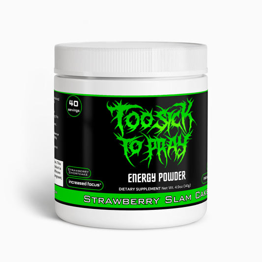 Too Sick To Pray - Strawberry Slam Cake Energy Powder (Strawberry Shortcake)