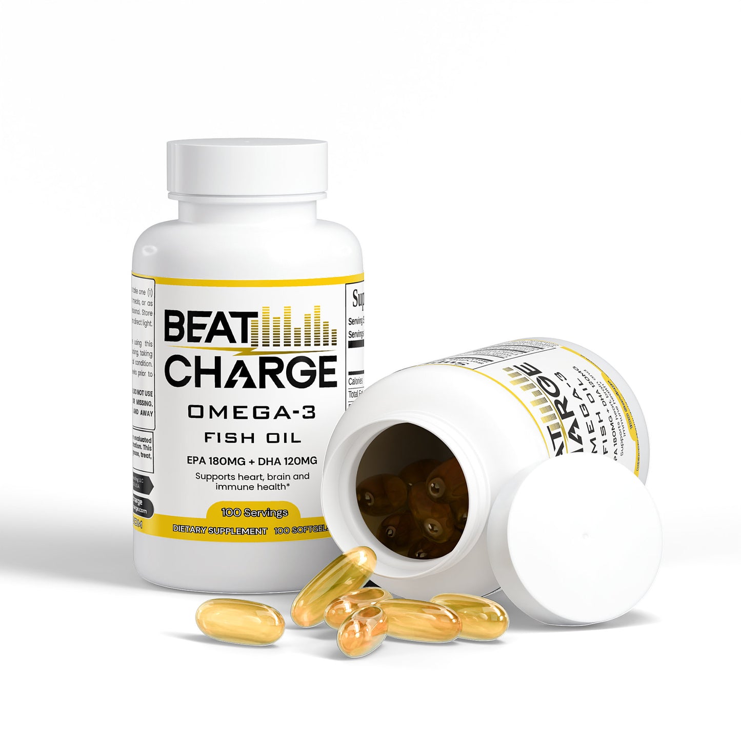 Beat Charge Omega-3 Fish Oils EPA 180mg + DHA 120mg