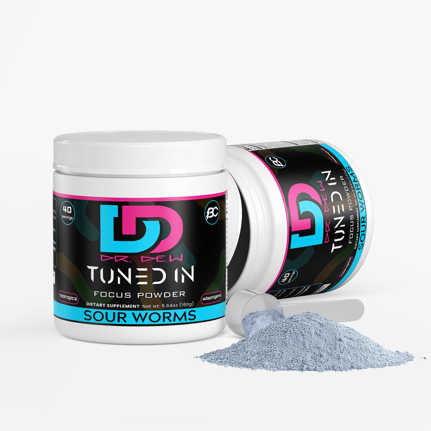 Dr. Dew - TUNED IN Sour Worms Focus Powder