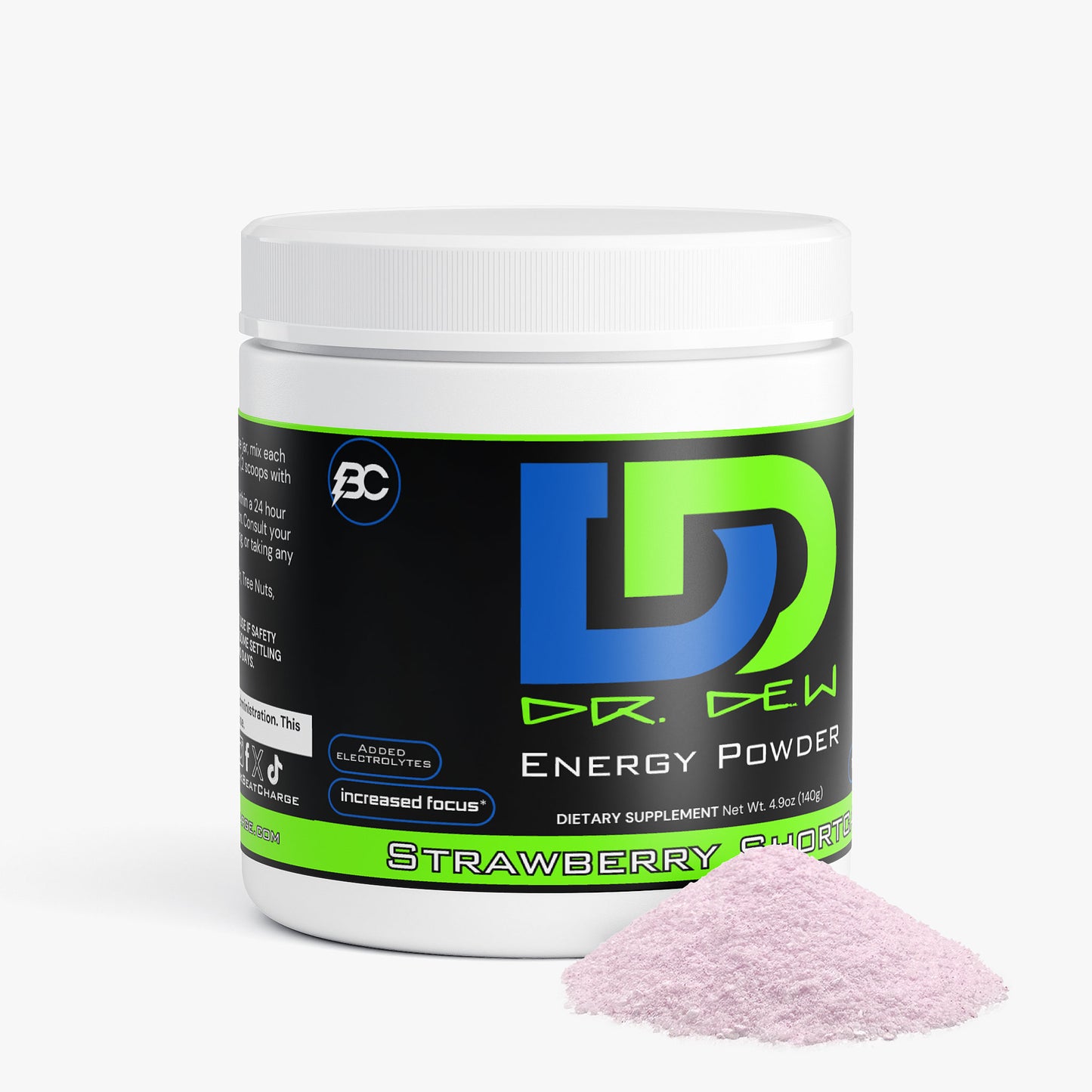 Dr. Dew - Energy Powder (Strawberry Shortcake)