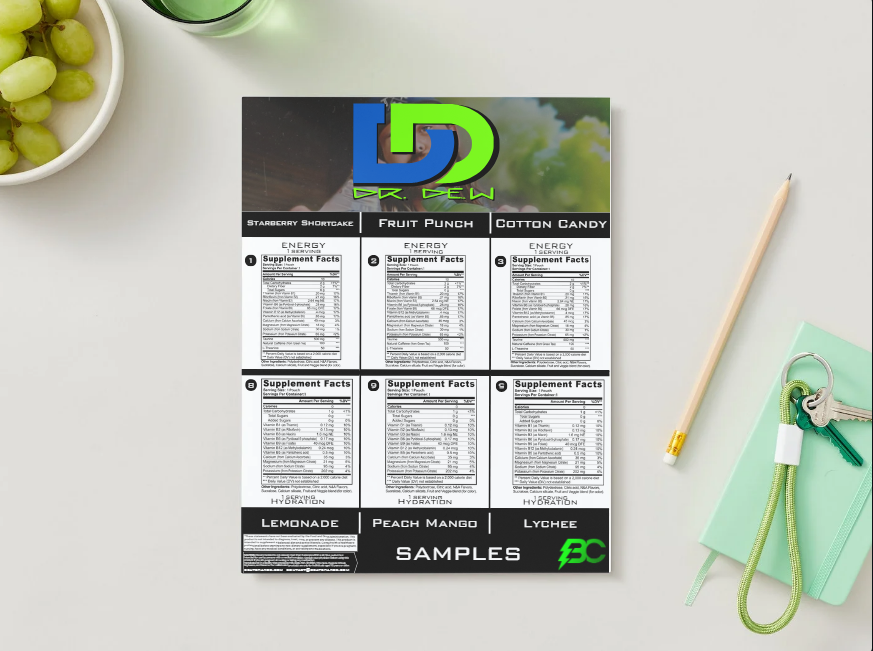 Dr. Dew - Sample pack (6 Flavors)
