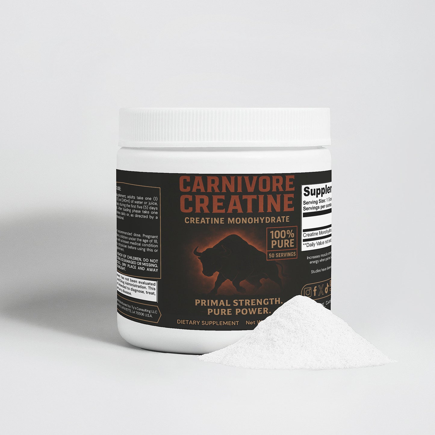 The Carnivore Lifestyle - Carnivore Creatine (Creatine Monohydrate)