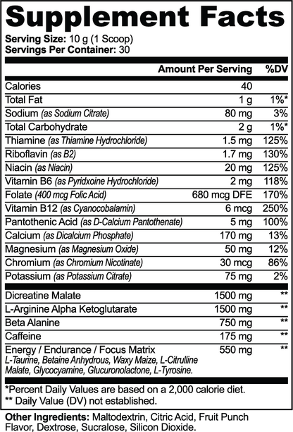 Dr. Dew - Pre-Workout Powder (Fruit Punch)