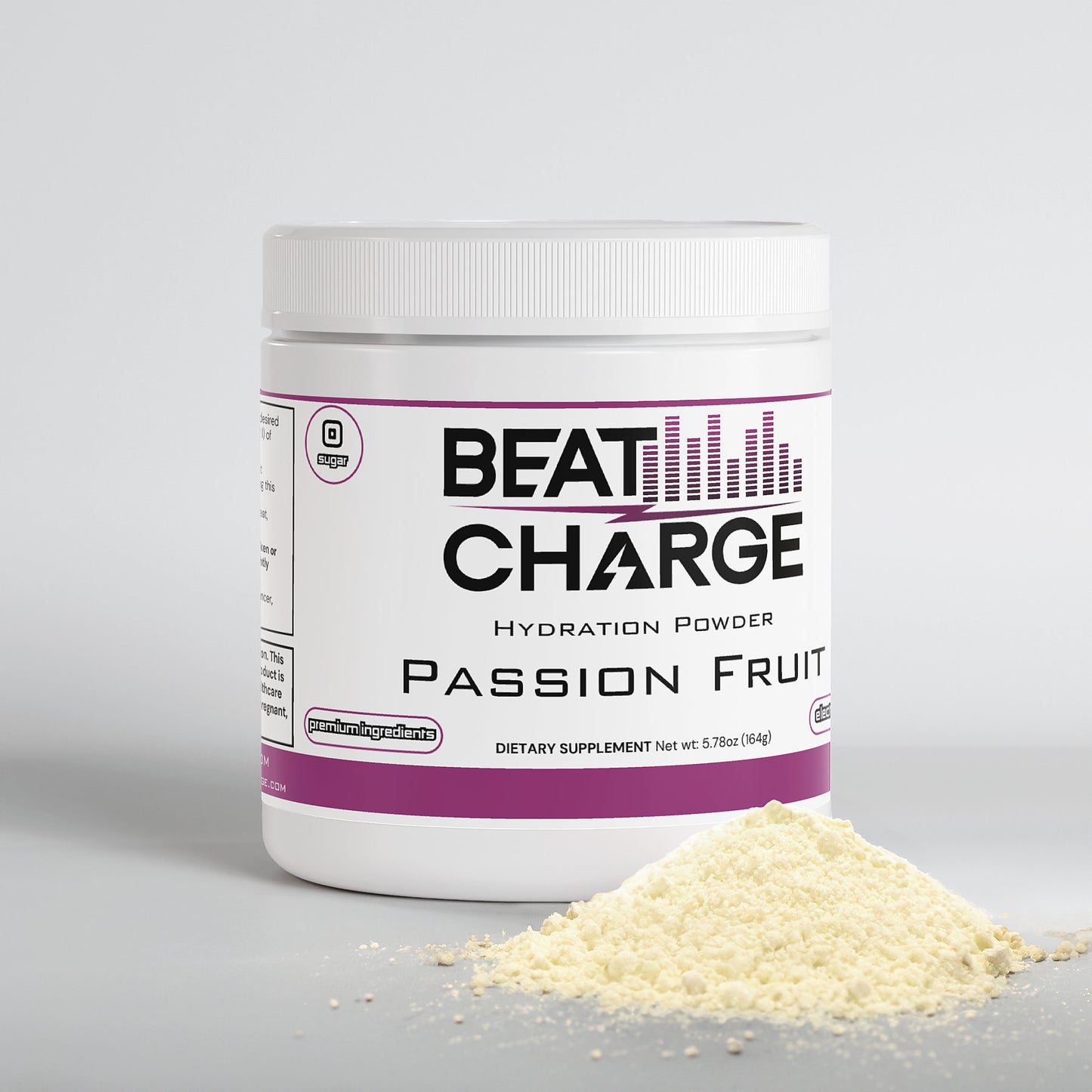 Beat Charge - Hydration Powder (Passion Fruit) Caffeine FREE