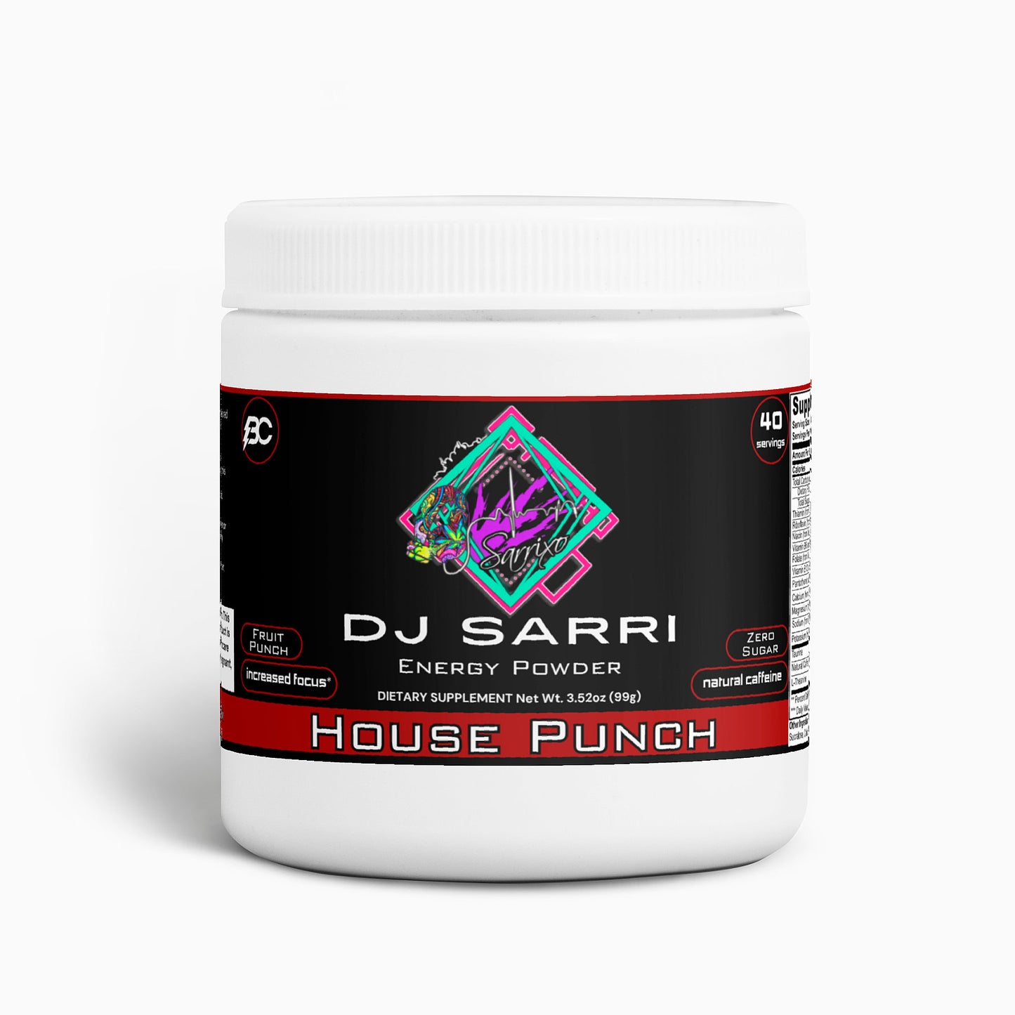 DJ Sarri - House Punch Energy Powder (Fruit Punch)