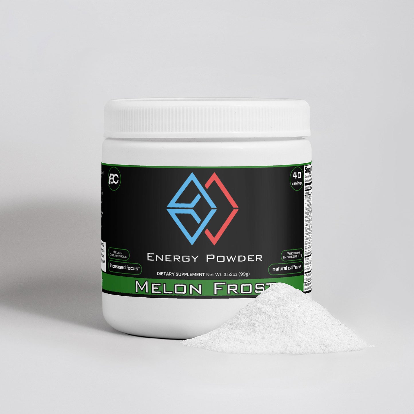 Alpha Mech - Melon Frost Energy Powder (Melon Creamsicle)