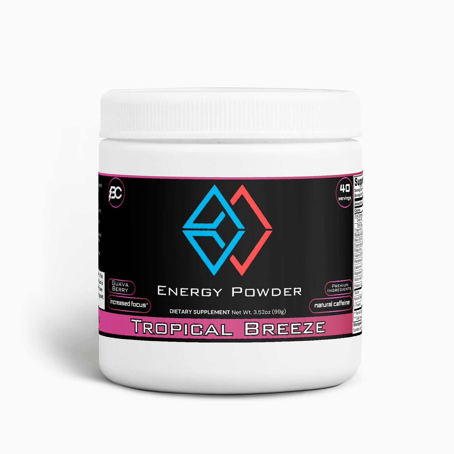 Alpha Mech - Tropical Breeze Energy Powder (Guava Berry)