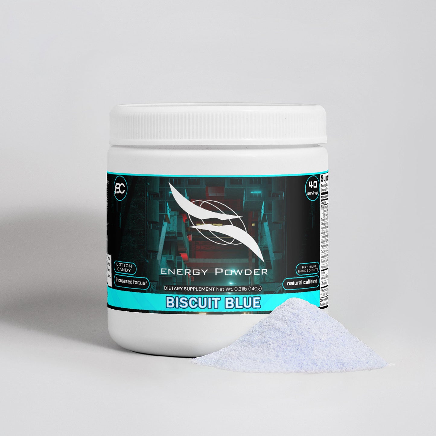 Iron Biscuit - Biscuit Blue Energy Powder (Cotton Candy)