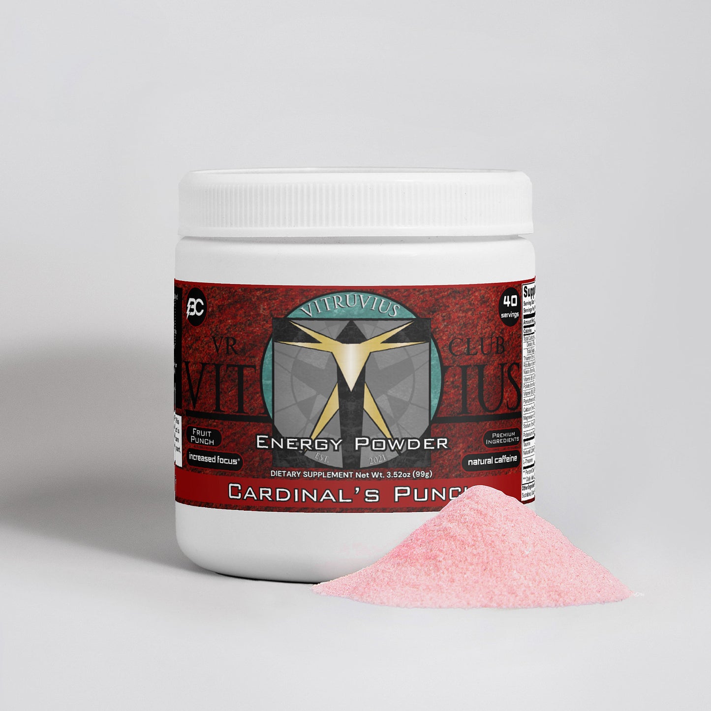 Club Vitruvius - Cardinal’s Punch Energy Powder (Fruit Punch)