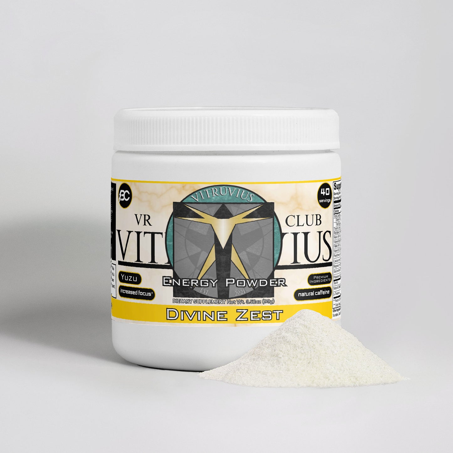 Club Vitruvius - Divine Zest Energy Powder (Yuzu Flavor)