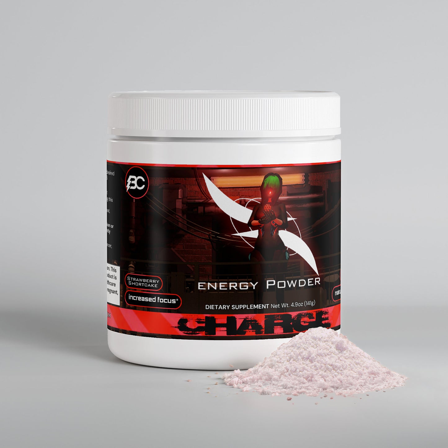 Iron Biscuit - CHARGE Energy Powder (Strawberry Shortcake)