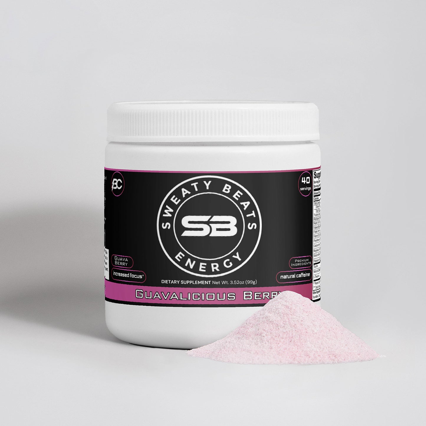 Sweaty Beats - Guavalicious Berry Energy Powder (Guava Berry)