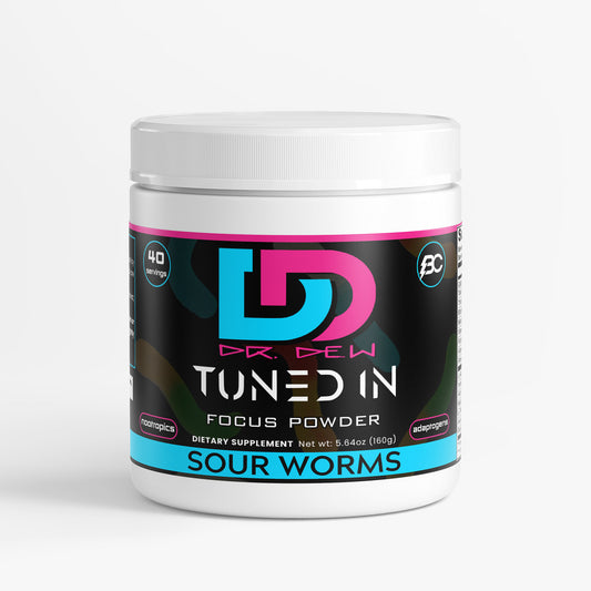 Dr. Dew - TUNED IN Sour Worms Focus Powder