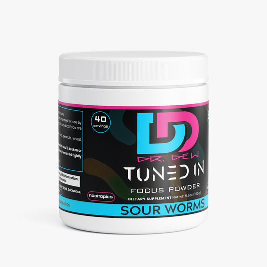 Dr. Dew - TUNED IN Sour Worms Focus Powder