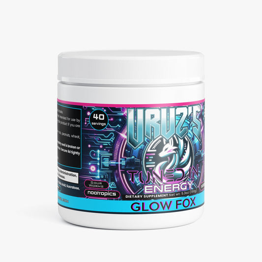 Chris Uruz - Glow Fox TUNED IN Focus Energy Powder (Sour Worms)