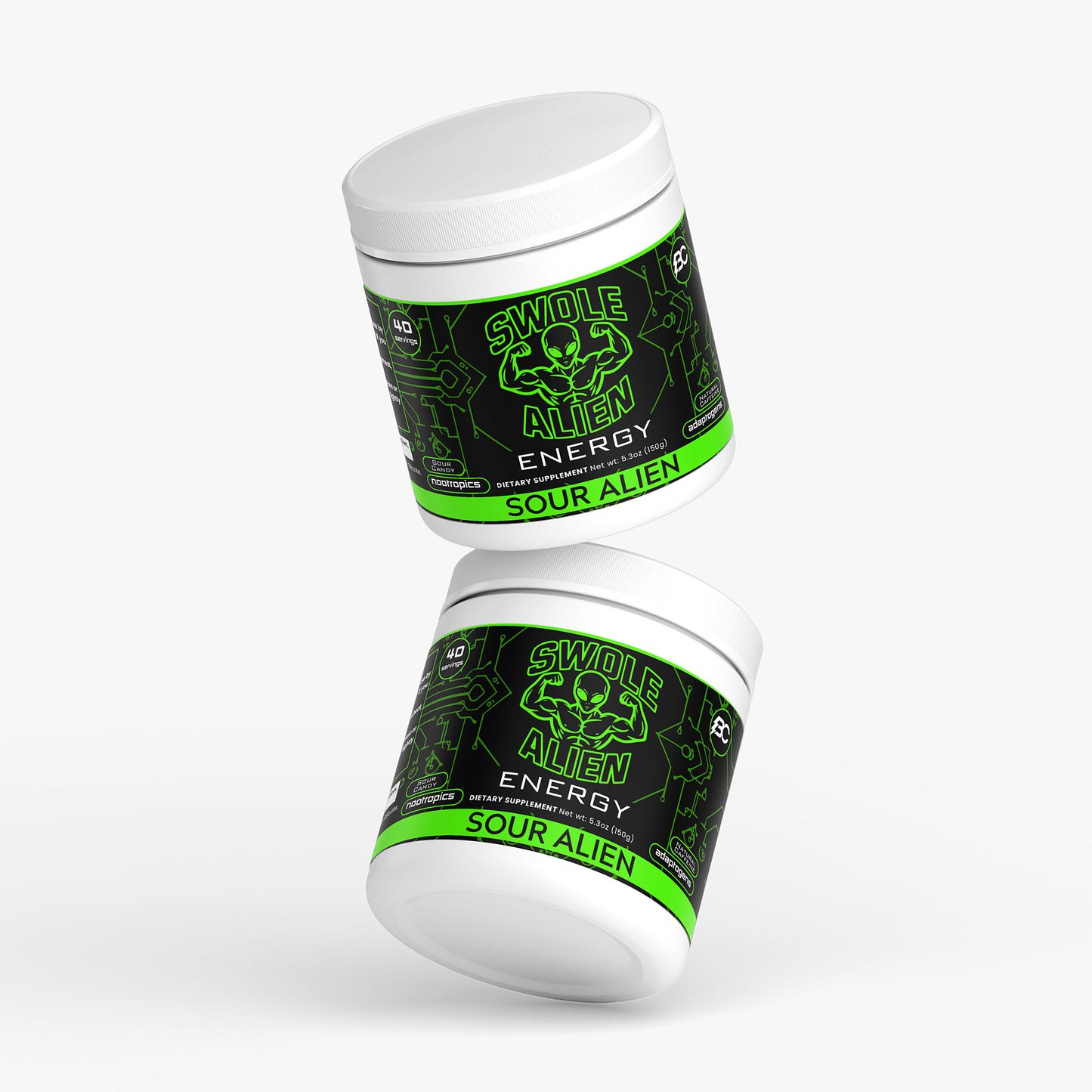 Swole Alien Energy Drink - Sour Alien (Sour Candy Flavor)