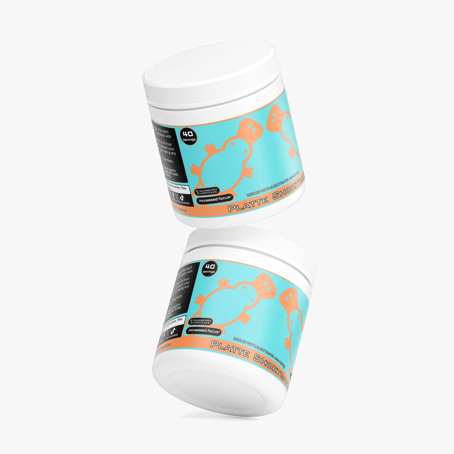 Plattepus - Platte Shortcake Energy Powder (Strawberry Shortcake)