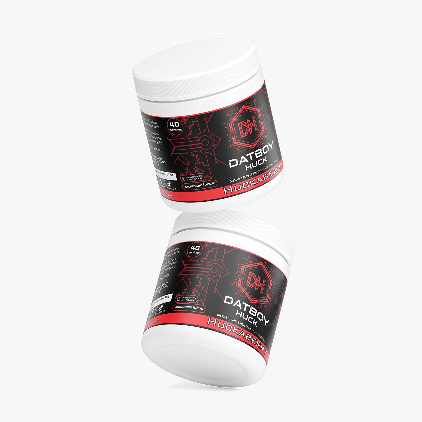 Datboy Huck - Huckaberry Energy Powder (Strawberry Shortcake)