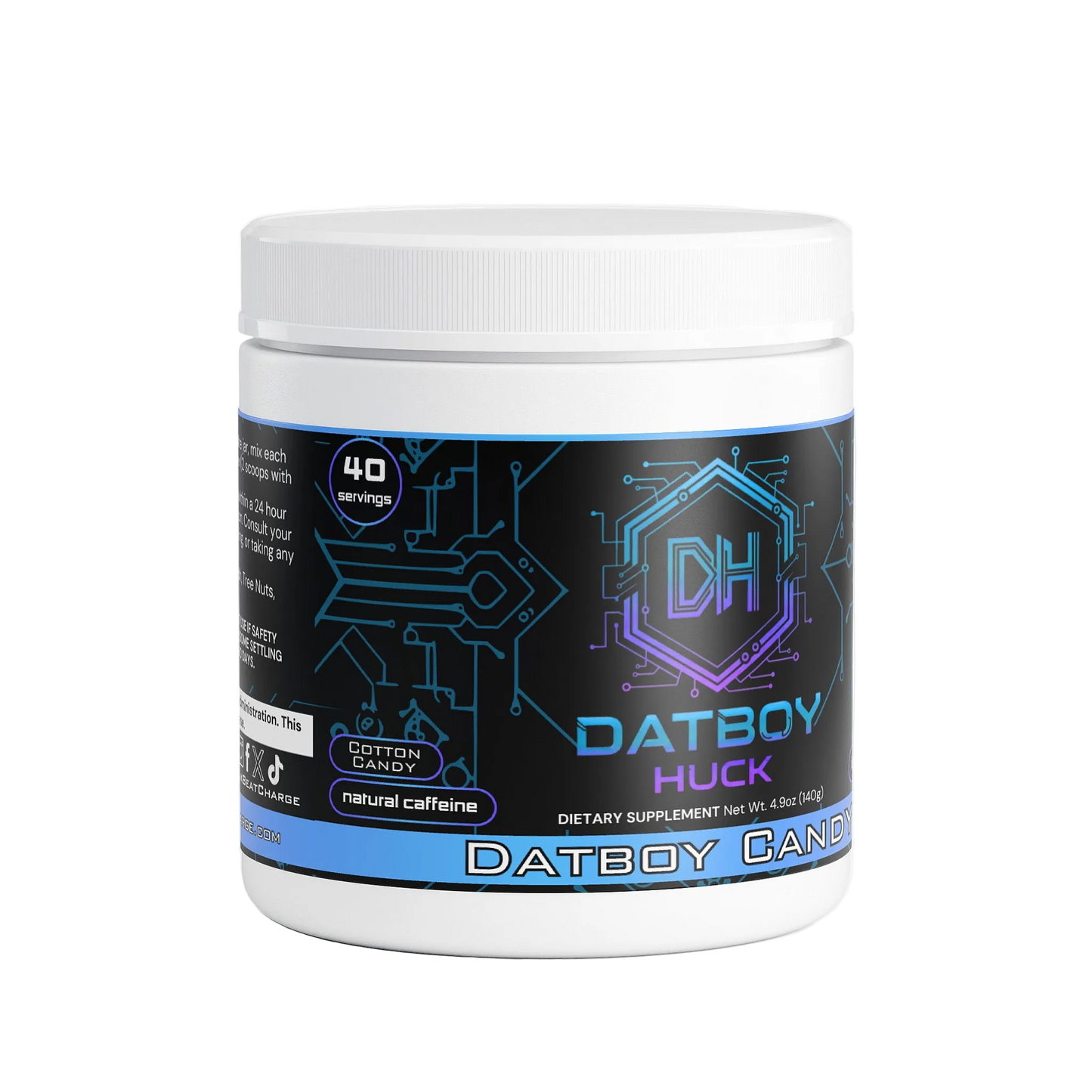 Datboy Huck - Datboy Candy Energy Powder (Cotton Candy)