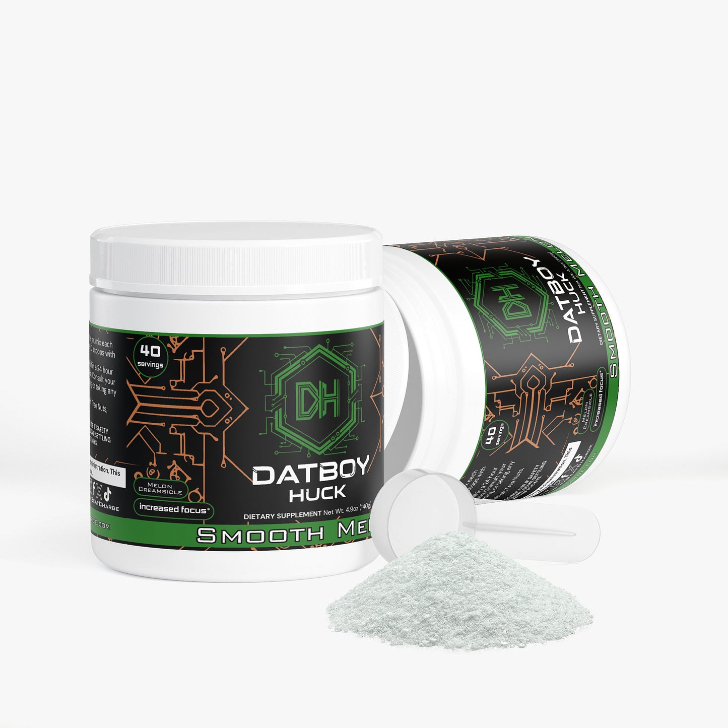 Datboy Huck - Smooth Melon Energy Powder (Melon Creamsicle)