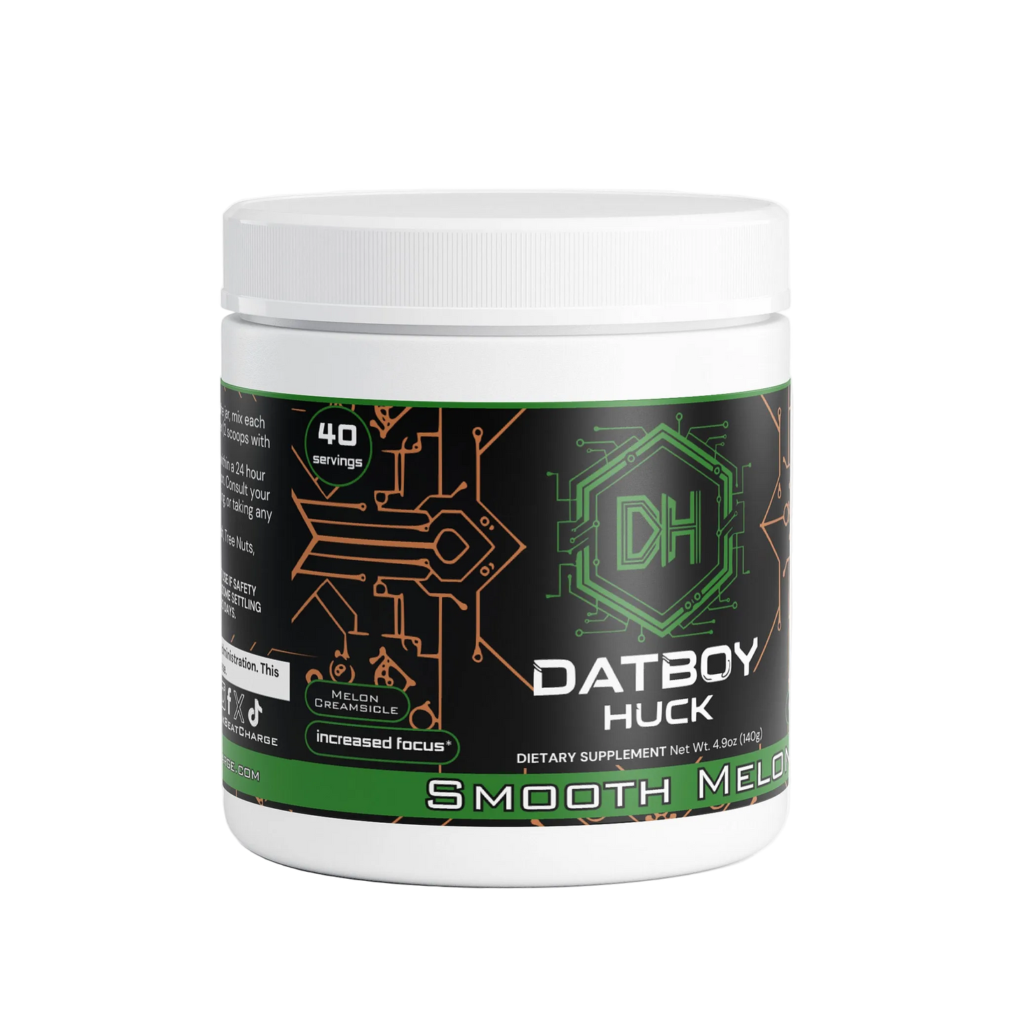Datboy Huck - Smooth Melon Energy Powder (Melon Creamsicle)
