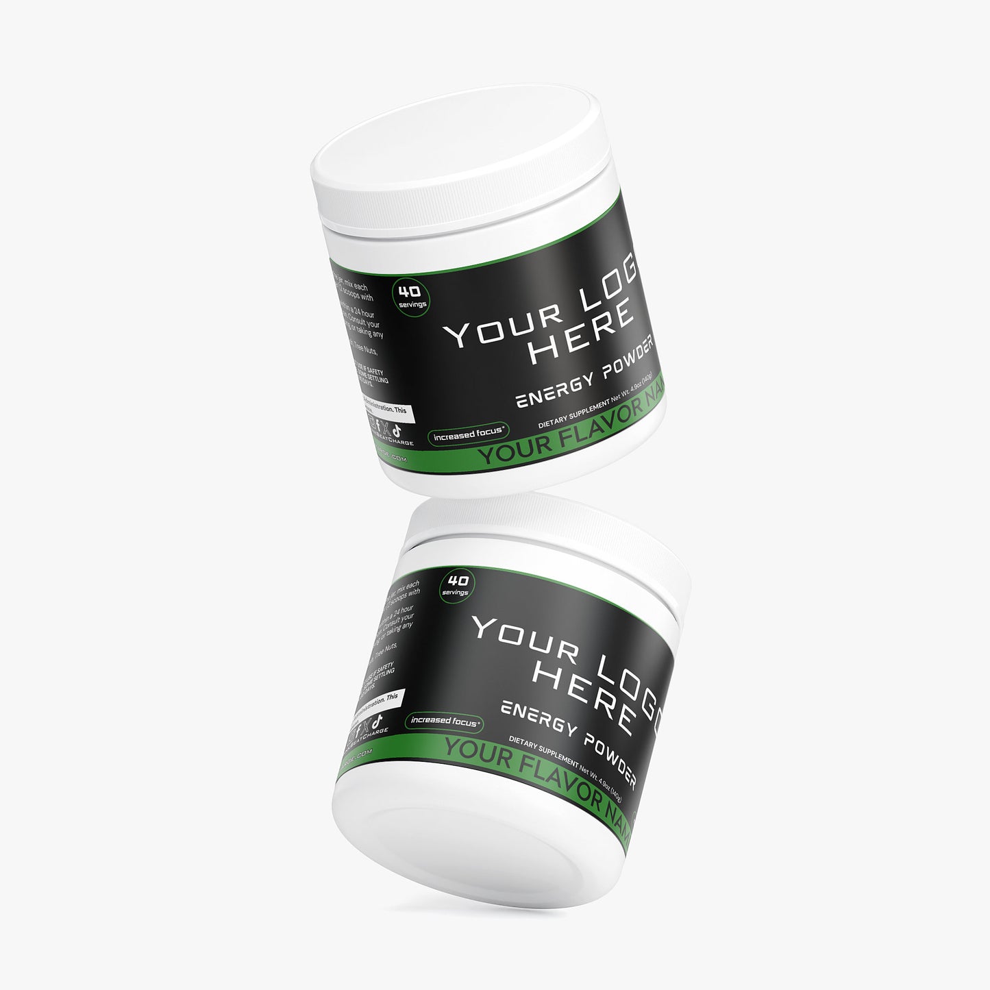 Custom Branded Private Label Energy Drink Supplements (Your Logo Here) F