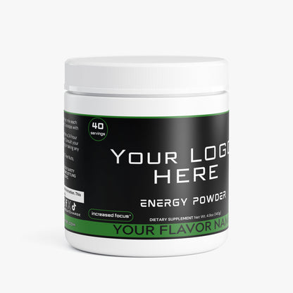 Custom Branded Private Label Energy Drink Supplements (Your Logo Here) F