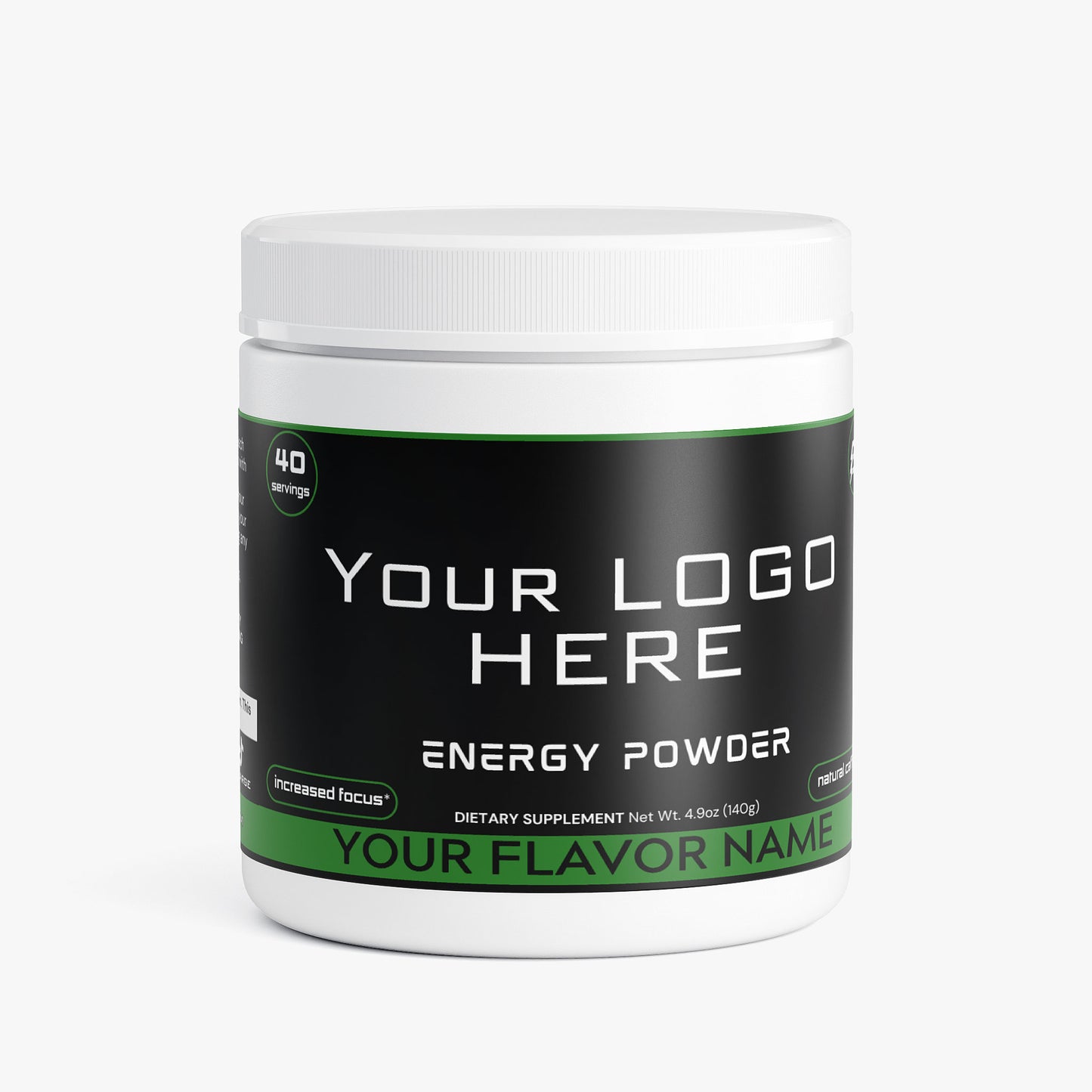 Custom Branded Private Label Energy Drink Supplements (Your Logo Here) F