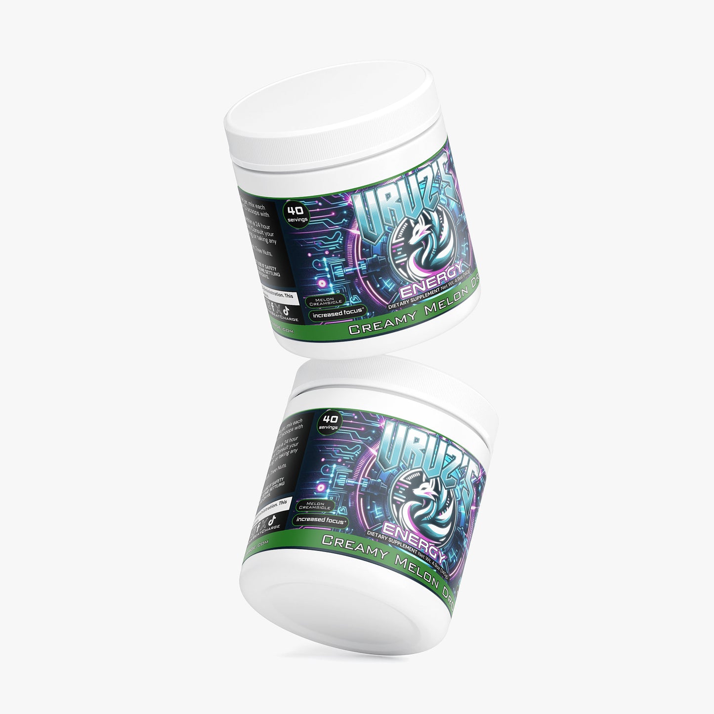 Chris Uruz - Creamy Melon Drop Energy Powder (Melon Creamsicle)