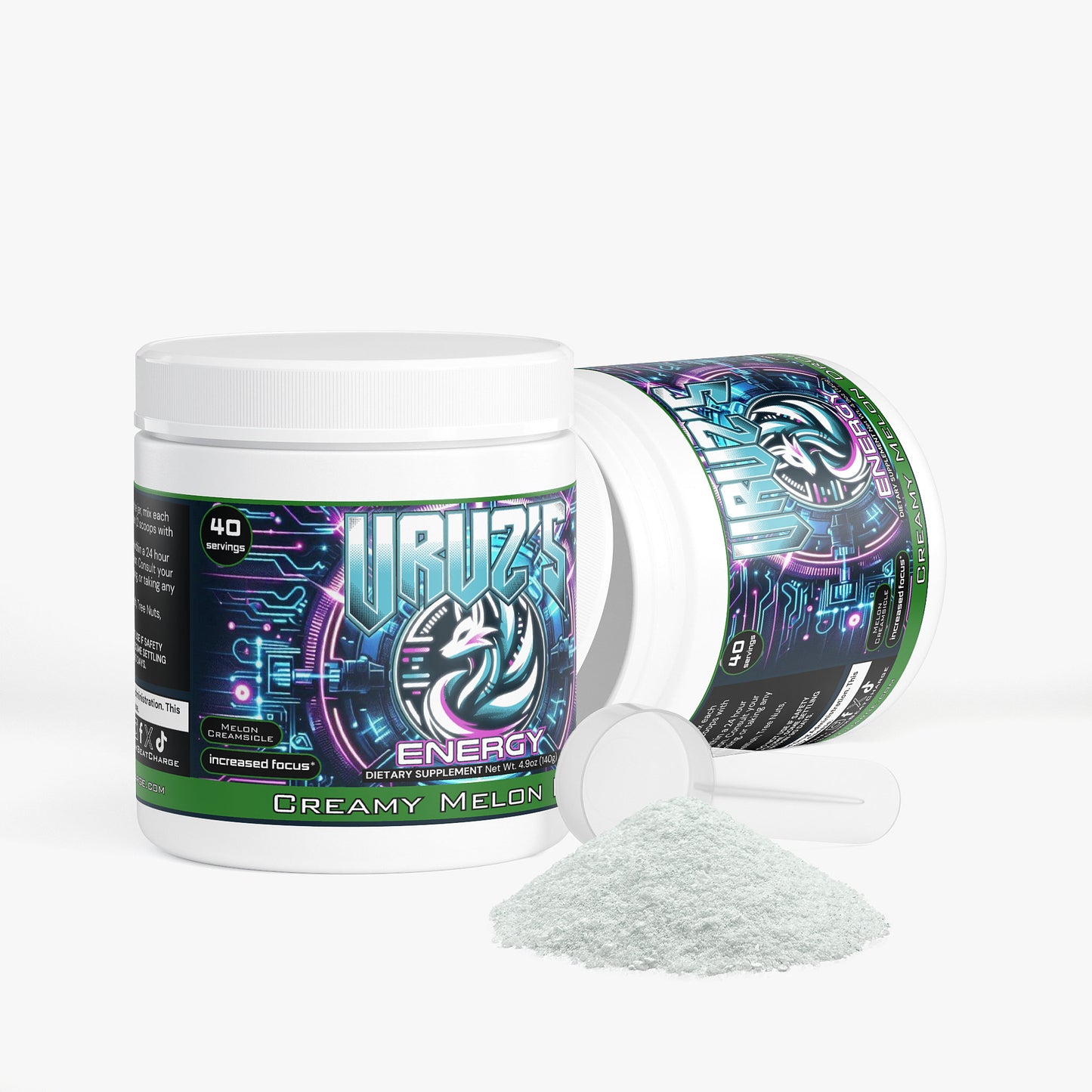 Chris Uruz - Creamy Melon Drop Energy Powder (Melon Creamsicle)