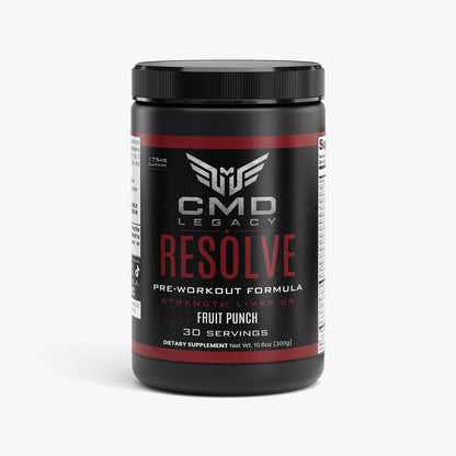 CMD Legacy - Resolve Pre-Workout Powder (Fruit Punch)
