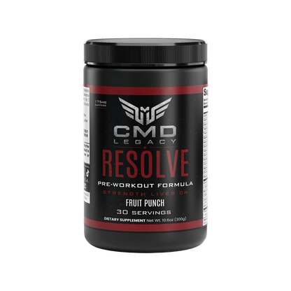 CMD Legacy - Resolve Pre-Workout Powder (Fruit Punch)