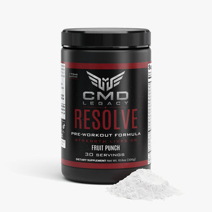 CMD Legacy - Resolve Pre-Workout Powder (Fruit Punch)