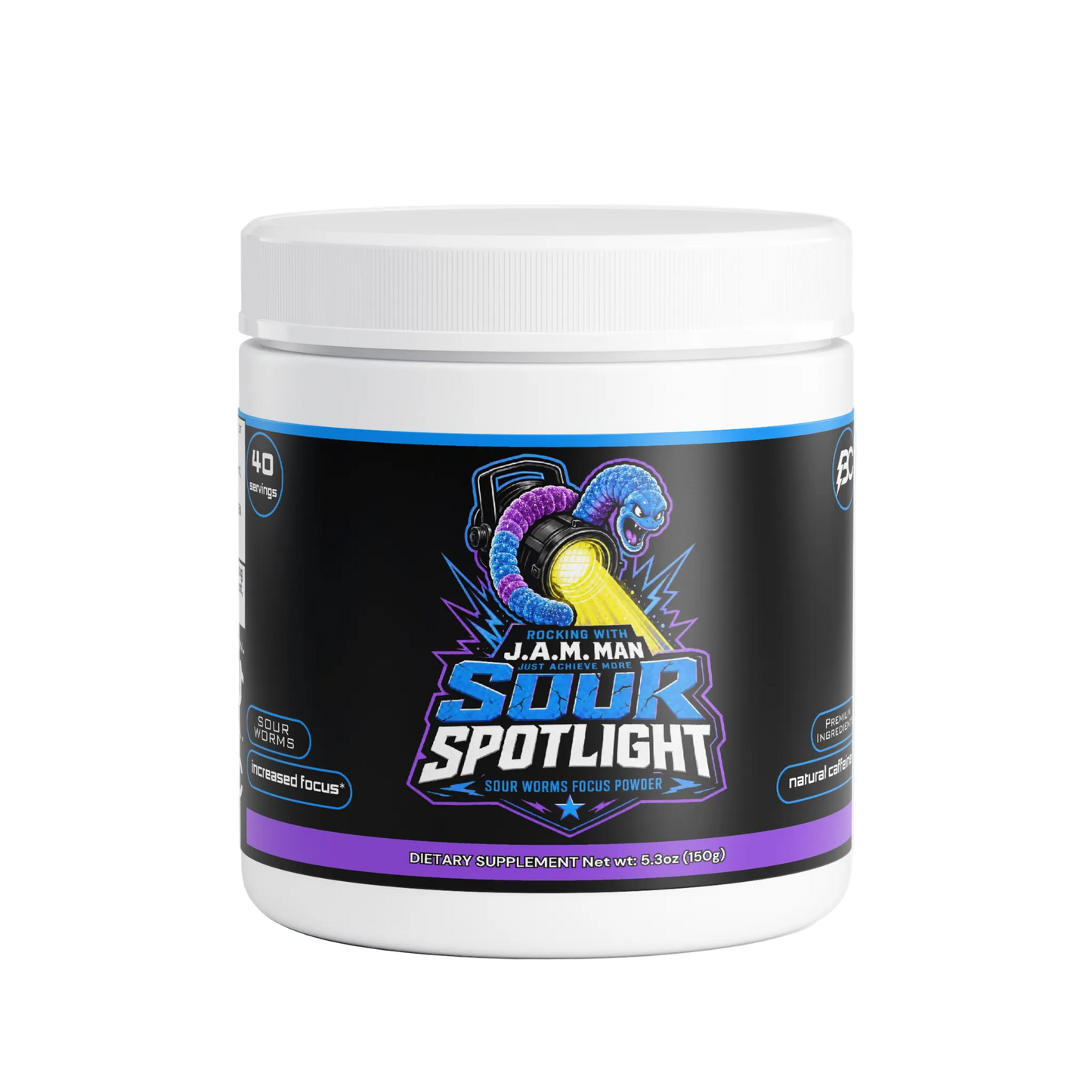 Rocking With Jam Man - Sour Spotlight Focus Powder (Sour Worms)