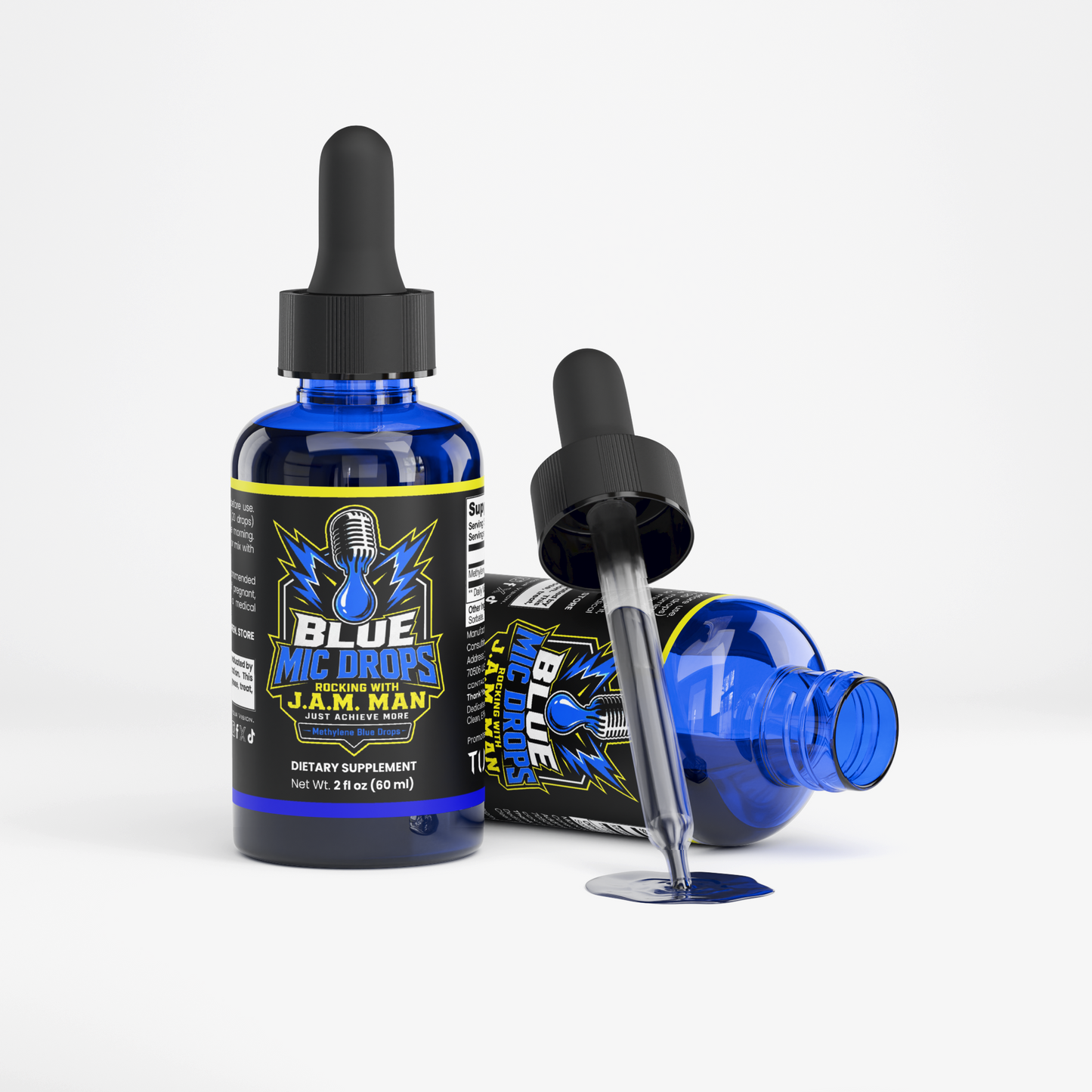 Rocking With Jam Man - Blue Mic Drops Methylene Blue Drops