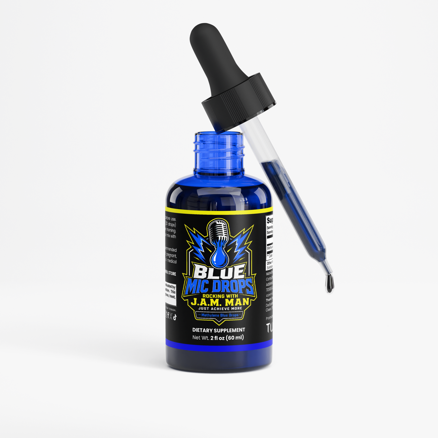 Rocking With Jam Man - Blue Mic Drops Methylene Blue Drops