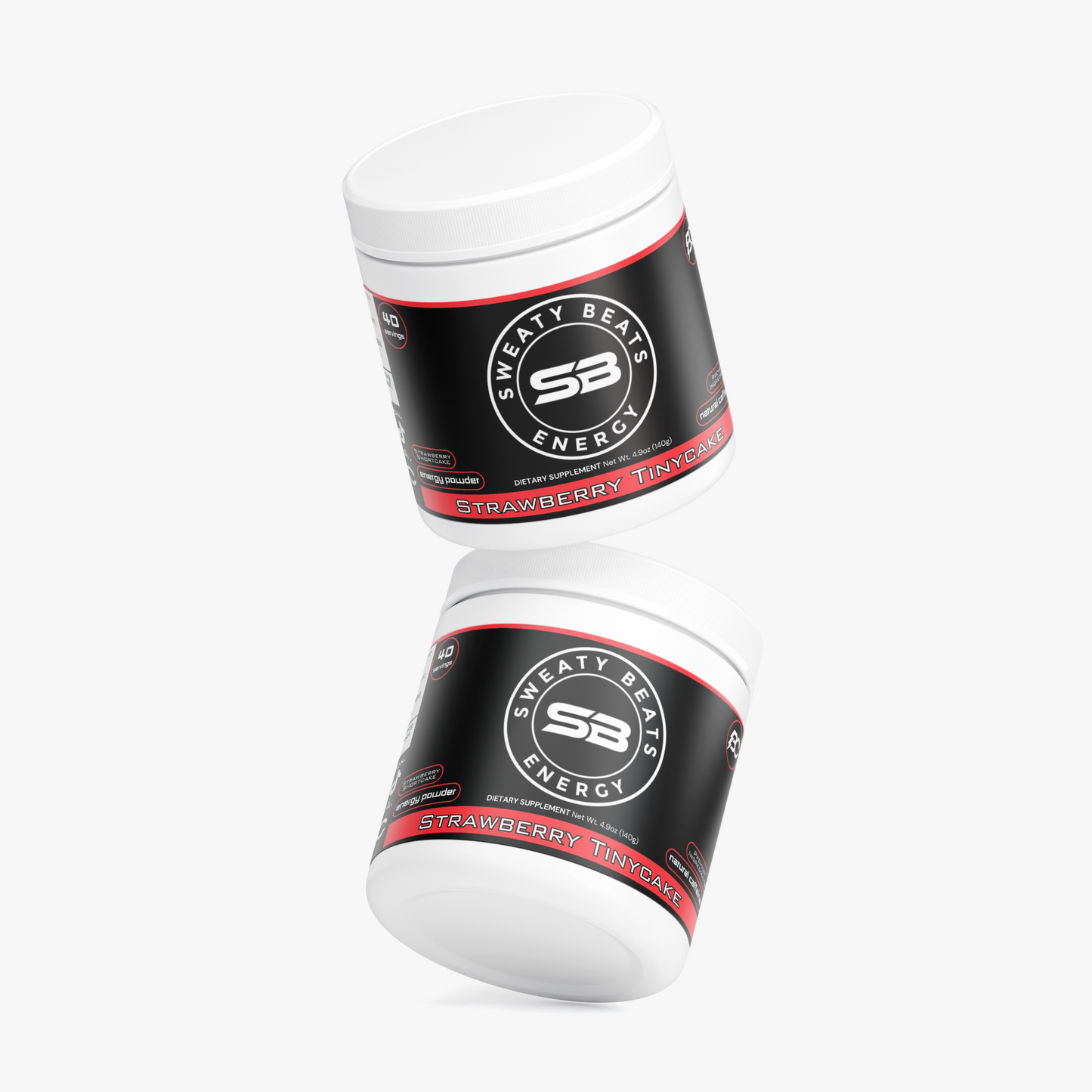 Sweaty Beats - Strawberry Tinycake Energy Powder (Strawberry Shortcake)