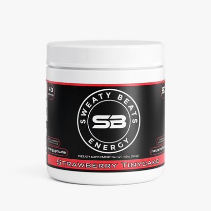 Sweaty Beats - Strawberry Tinycake Energy Powder (Strawberry Shortcake)