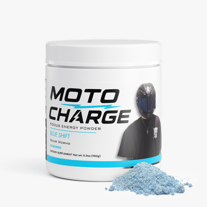 Moto Charge - Blue Shift Focus Powder (Sour Worms)