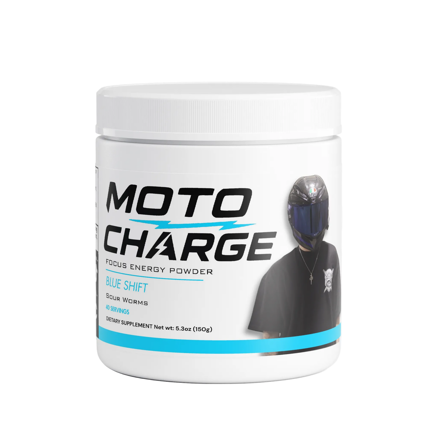 Moto Charge - Blue Shift Focus Powder (Sour Worms)