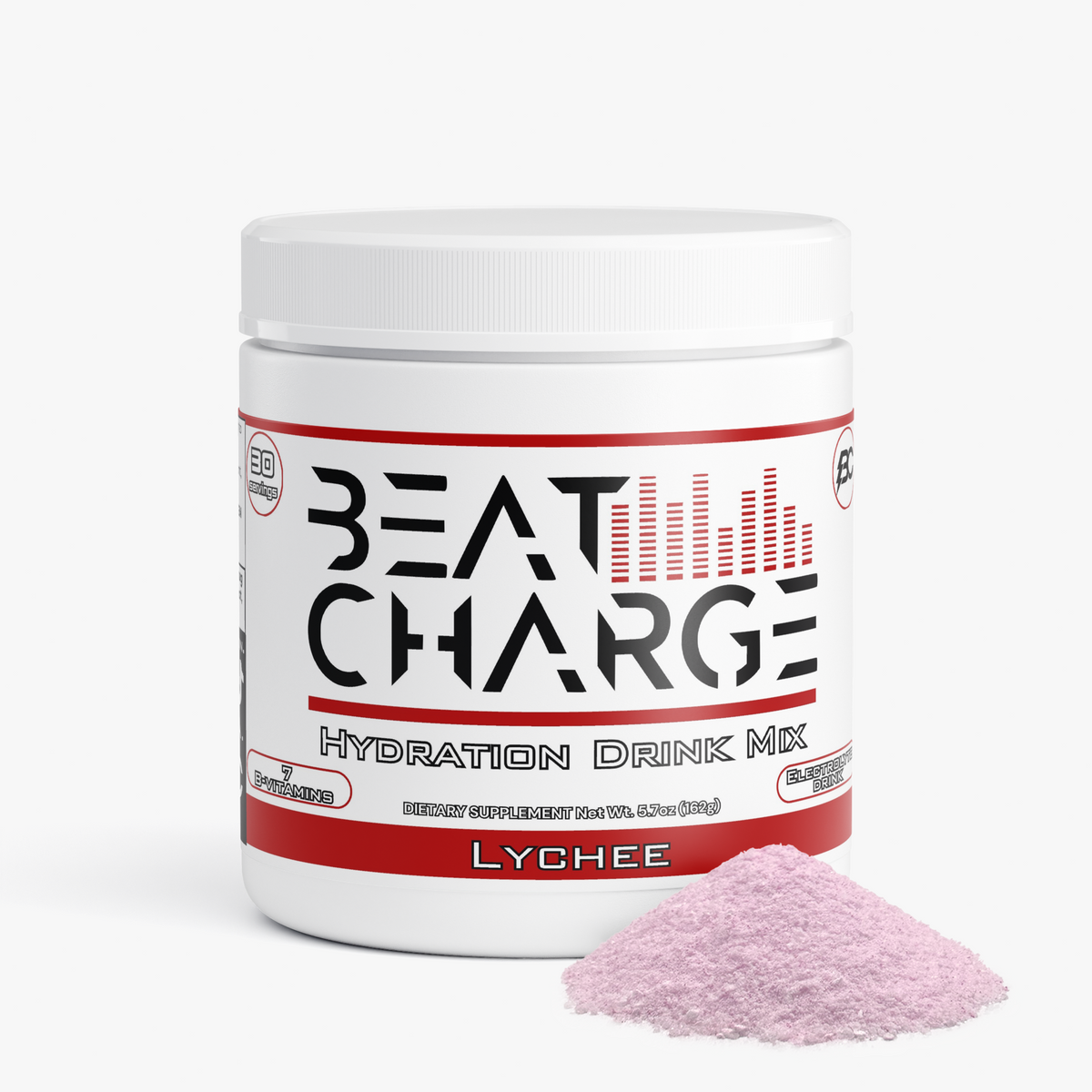Beat Charge - Hydration Drink Mix (Lychee) Caffeine FREE