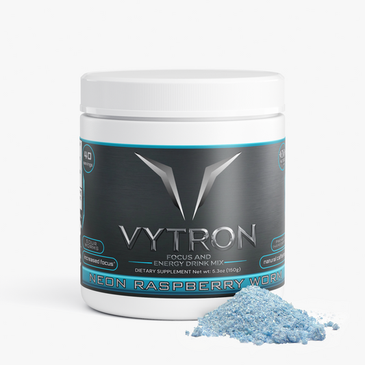 VYTRON - Neon Raspberry Worm Focus Powder (Sour Worms Blue Razz)