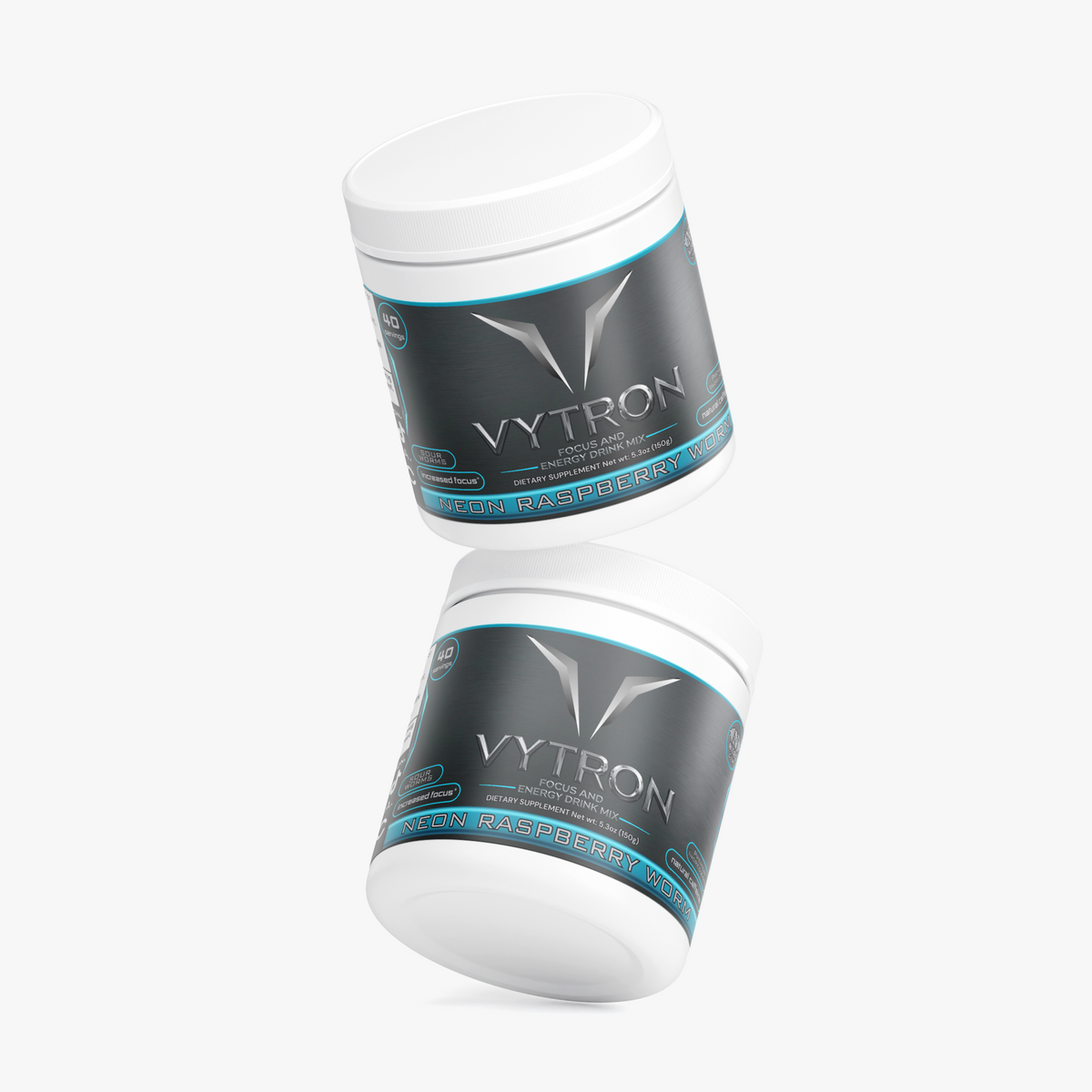 VYTRON - Neon Raspberry Worm Focus Powder (Sour Worms Blue Razz)