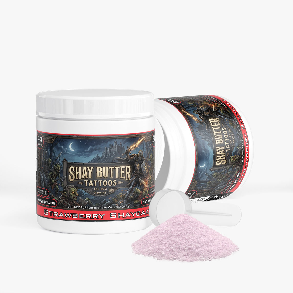 Shay Butter - Strawberry Shaycake Energy Powder (Strawberry Shortcake)