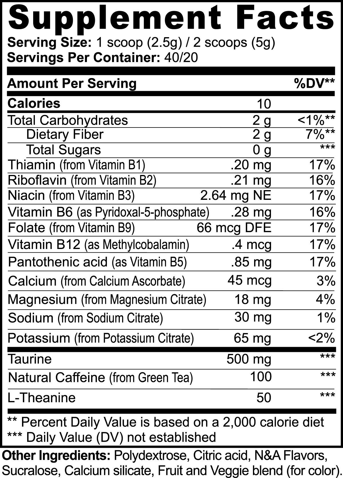 Club Vitruvius - Cardinal’s Punch Energy Powder (Fruit Punch)