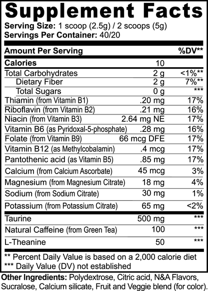 Club Vitruvius - Cardinal’s Punch Energy Powder (Fruit Punch)