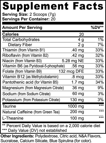 Iron Biscuit - Biscuit Blue Energy Powder (Cotton Candy)