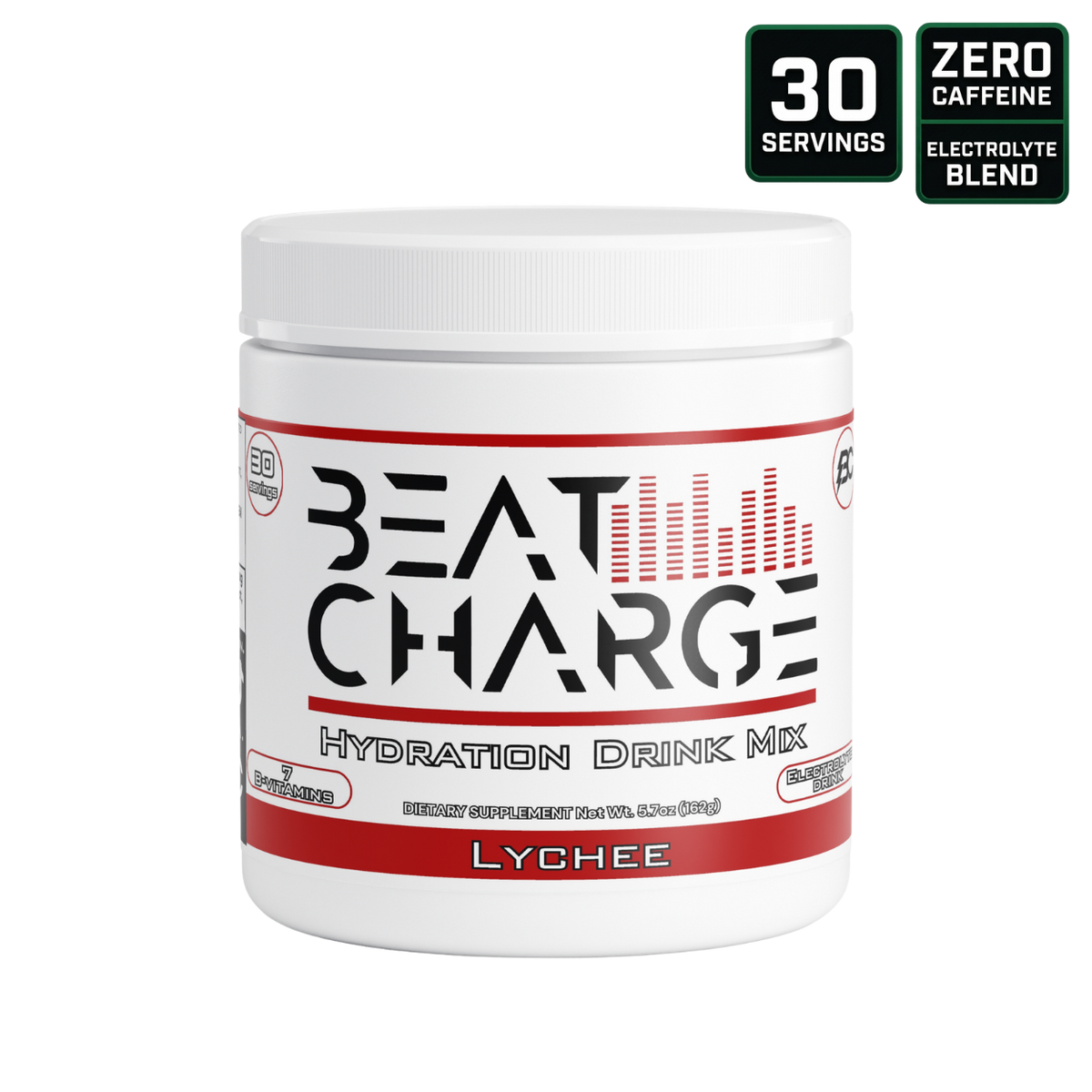Beat Charge - Hydration Drink Mix (Lychee) Caffeine FREE
